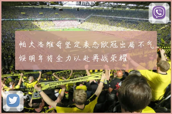 帕夫洛维奇坚定表态欧冠出局不气馁明年将全力以赴再战荣耀